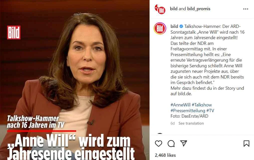 Anne Will Vermögen, Alter, Eltern, Ehemann, Kinder, Größe