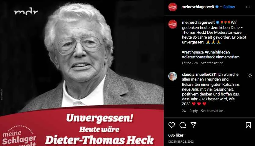 Dieter Thomas Heck Vermögen, Alter, Eltern, Ehefrau, Kinder