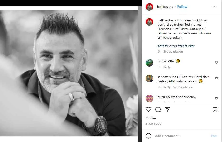 Suat Türker Todesursache, Vermögen, Gestorben, Eltern, Ehefrau