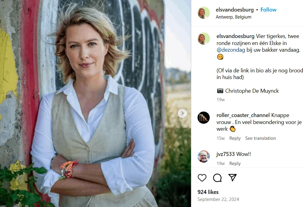 Els Van Doesburg Leeftijd: Kinderen, Partner, Ouders, Vermögen, Lengte
