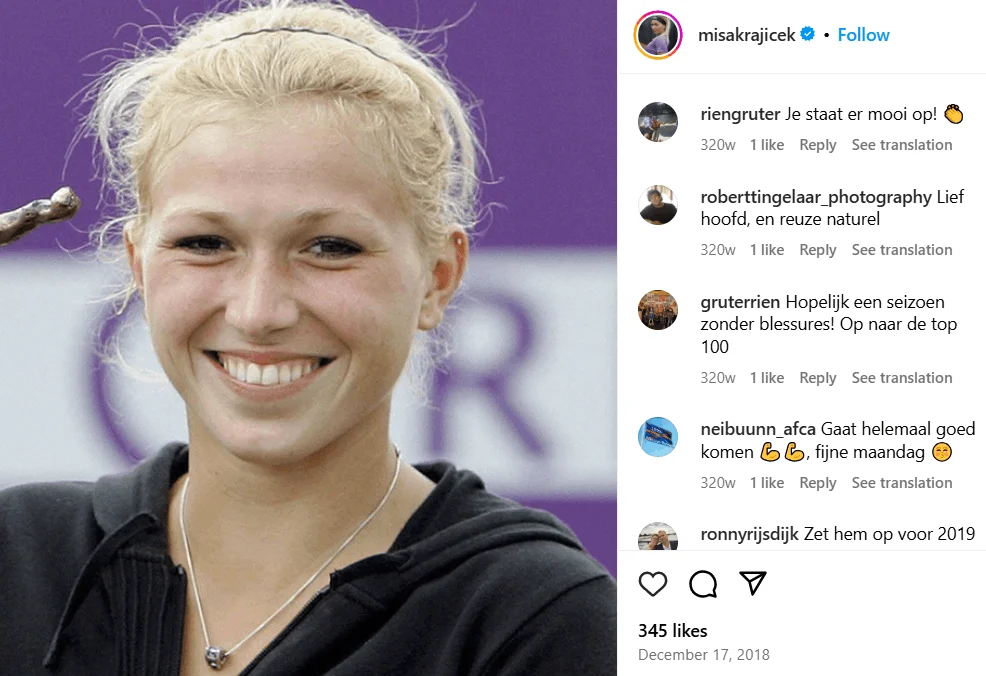Michaëlla Krajicek Vriend: Leeftijd, Partner, Vermögen, Kinderen, Lengte, Ouders