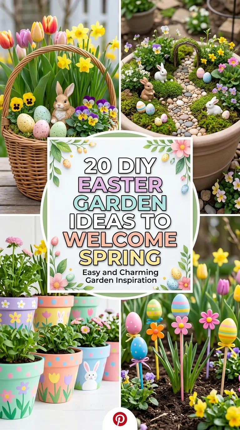 20 DIY Easter Garden Ideas to Welcome Spring