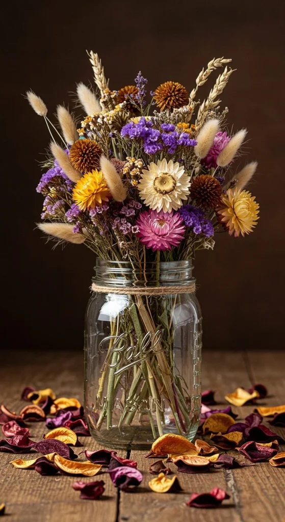 10 DIY Mason Jar Flower Arrangements