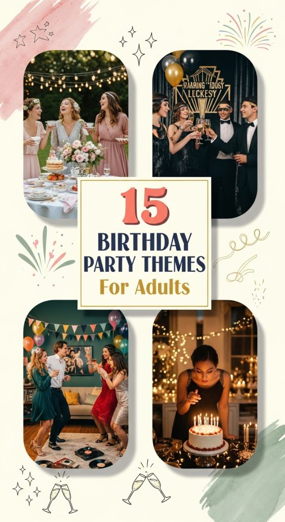 15 Chic Birthday Party Themes For Adults