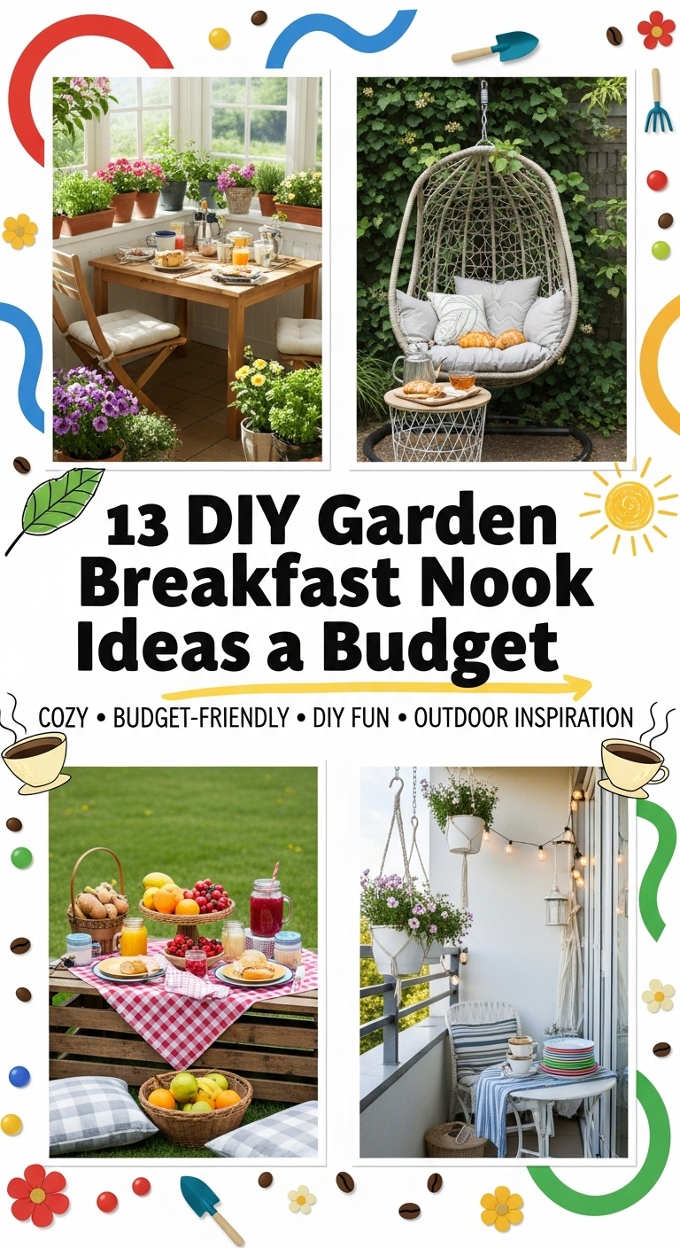 13 DIY Garden Breakfast Nook Ideas on a Budget