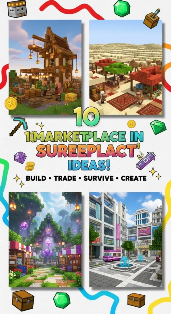 10 Marketplace in Minecraft Survival! Ideas