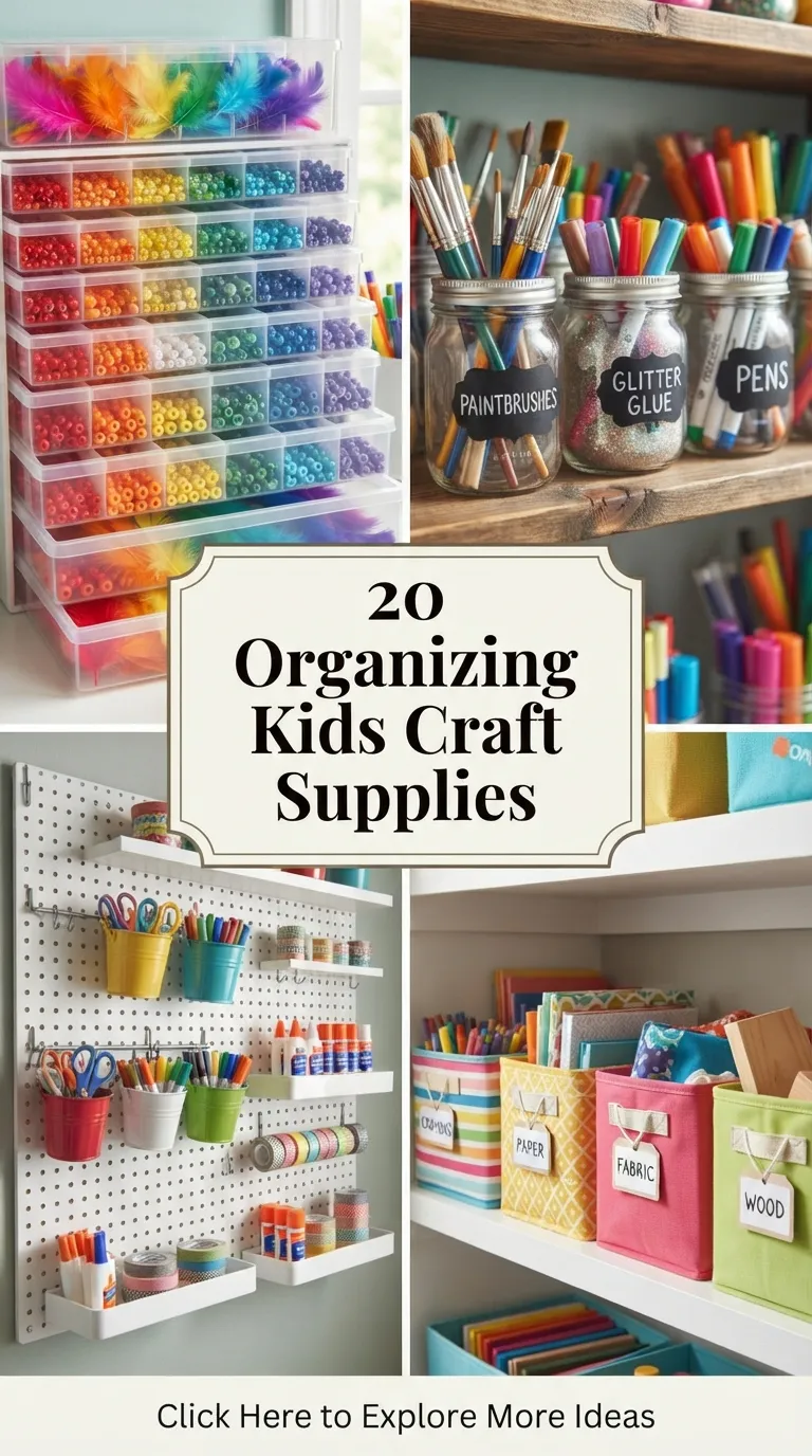 20 Organizing Kids Craft Supplies Ideas
