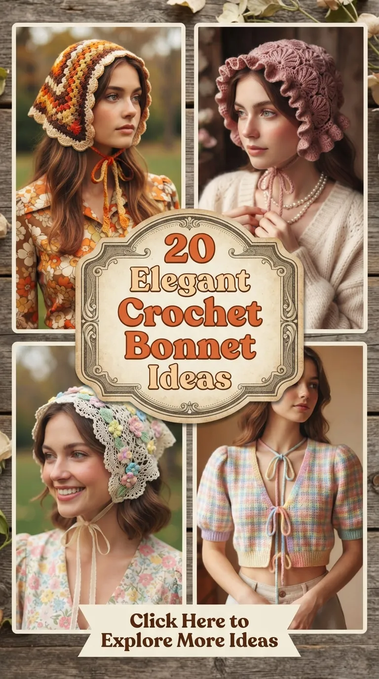 20 Elegant Crochet Bonnet Ideas