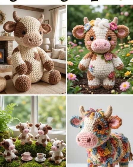 20 Gorgeous Crochet Cow Ideas