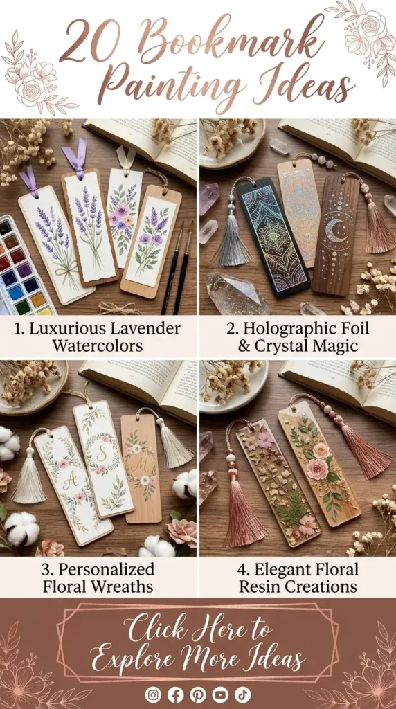 20 Bookmark Painting Ideas