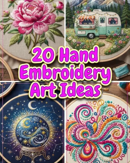 20 Hand Embroidery Art Ideas