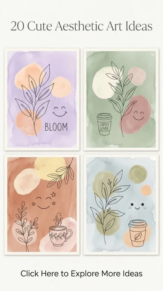 20 Cute Aesthetic Art Ideas