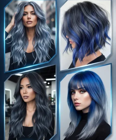 20 Blue and Grey Hair Color Ideas