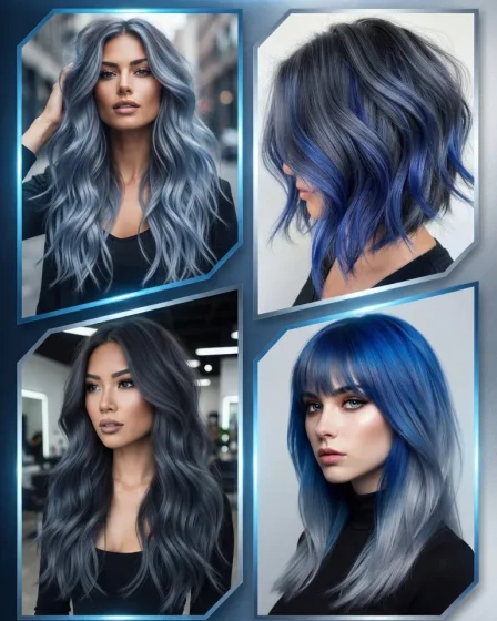 20 Blue and Grey Hair Color Ideas 20 Blue and Grey Hair Color Ideas