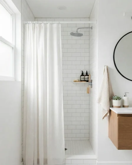 20 Shower Curtain Ideas for Small Bathrooms 20 Shower Curtain Ideas for Small Bathrooms