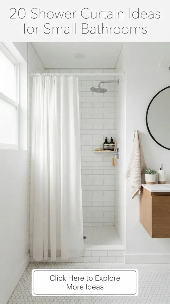 20 Shower Curtain Ideas for Small Bathrooms