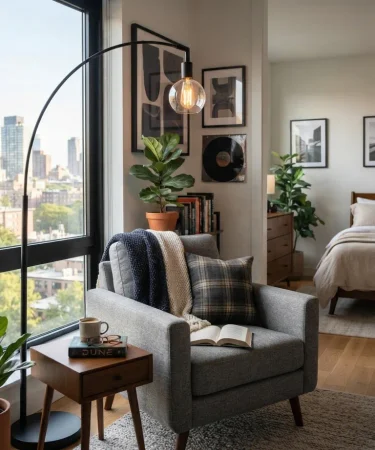 20 Cozy Reading Nook Ideas for Mens Bedrooms