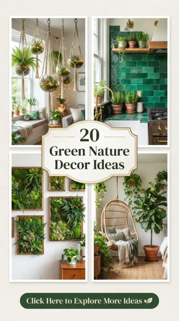 20 Green Nature Decor Ideas