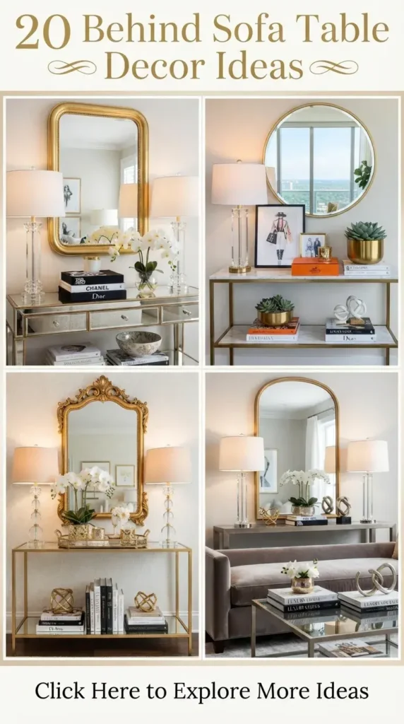 20 Behind Sofa Table Decor Ideas